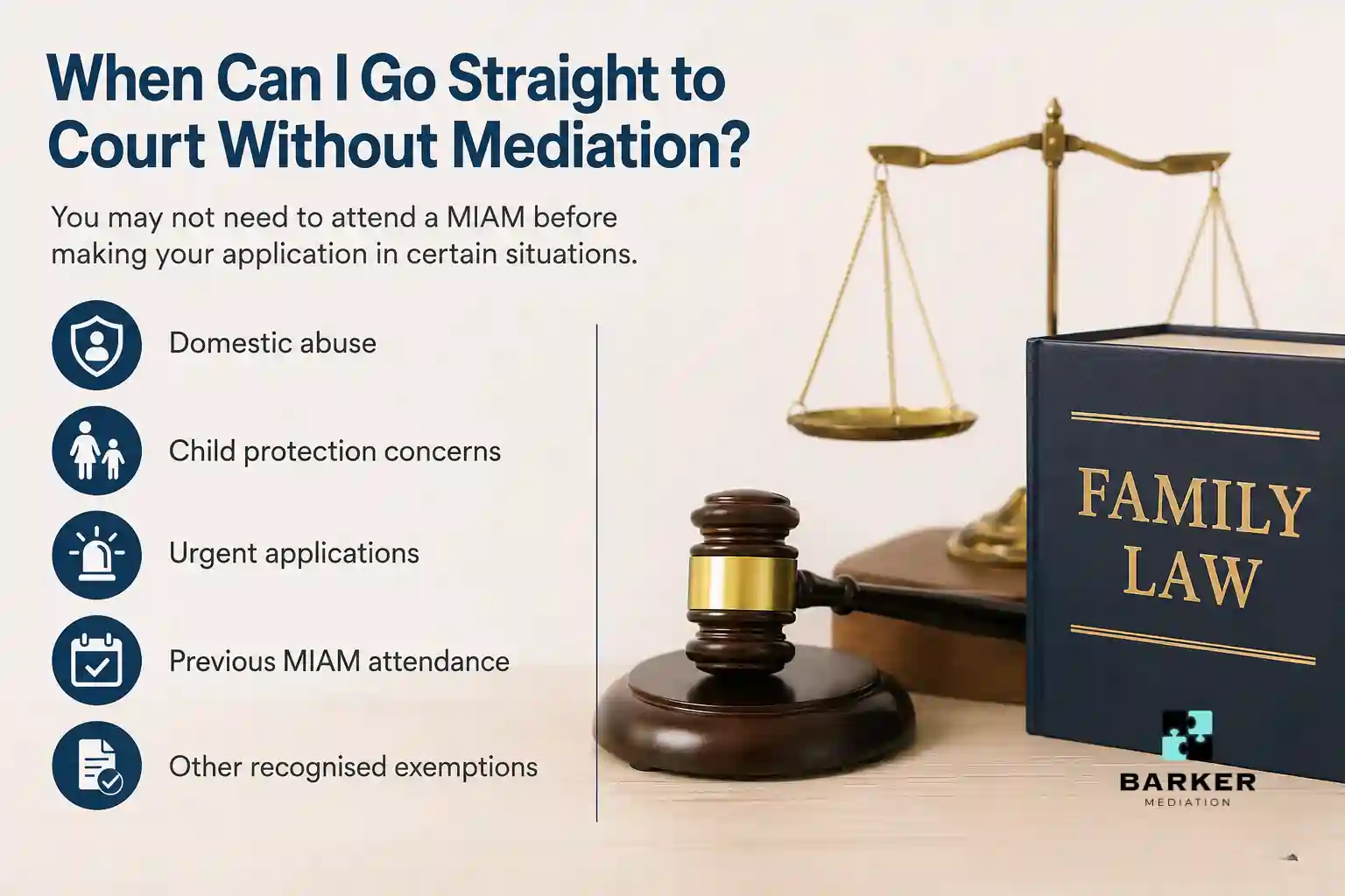 When Can I Go Straight to Court Without Mediation Chester?